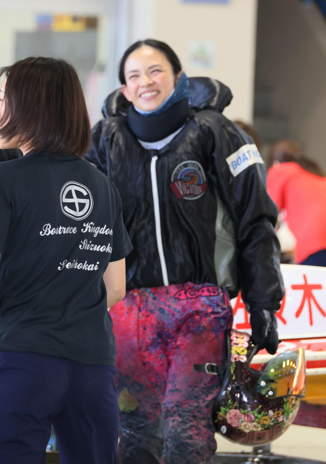 徳山オールレディース5日目　準優勝戦11R 2着2番、佐々木裕美（撮影・加藤孝規）