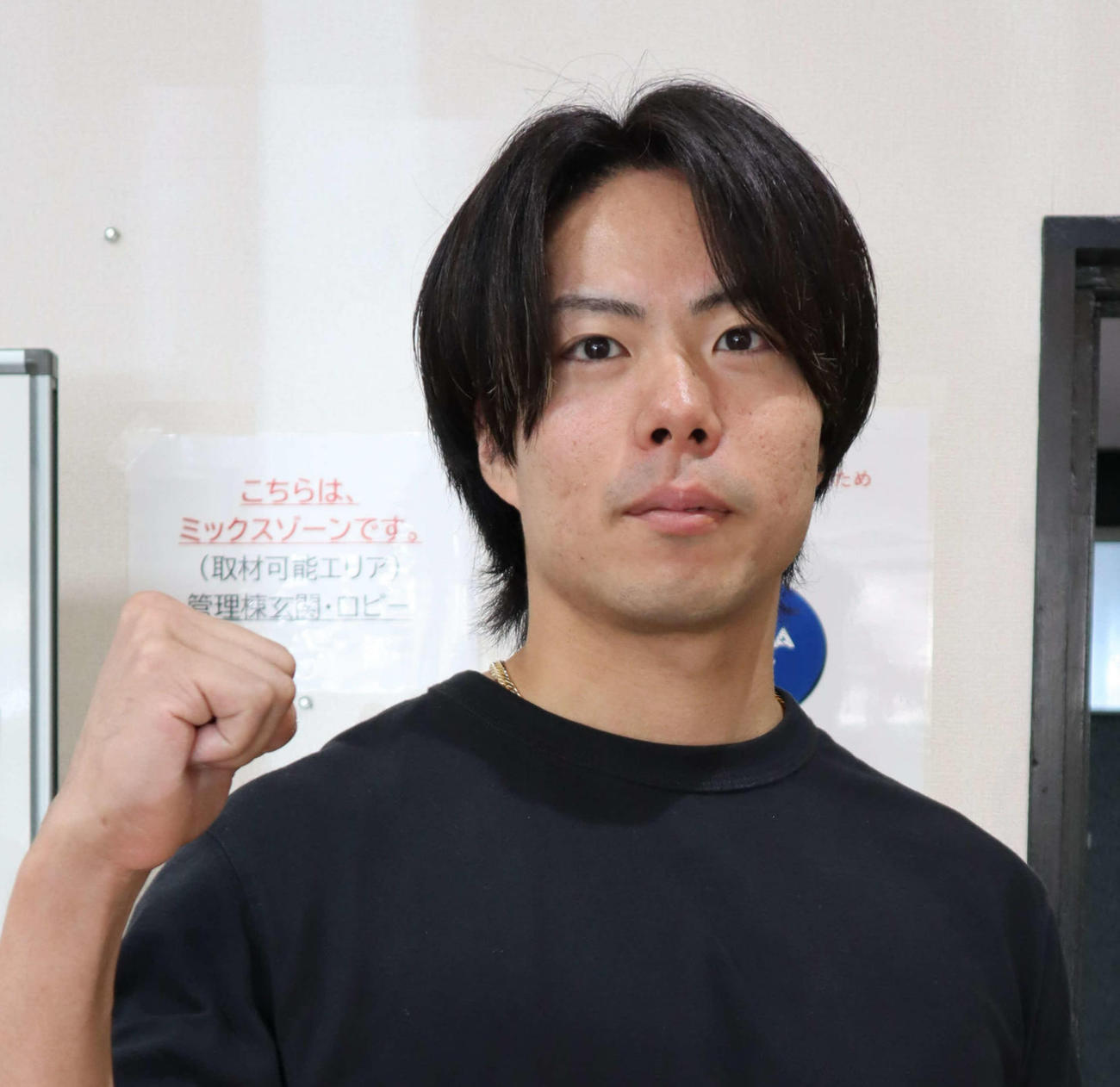 地元戦での健闘を誓う梶原海斗