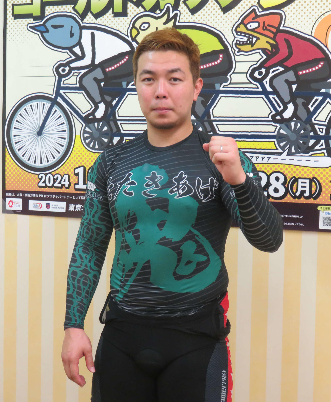 京王閣初登場で初勝利を挙げた松岡辰泰（撮影・栗田文人）