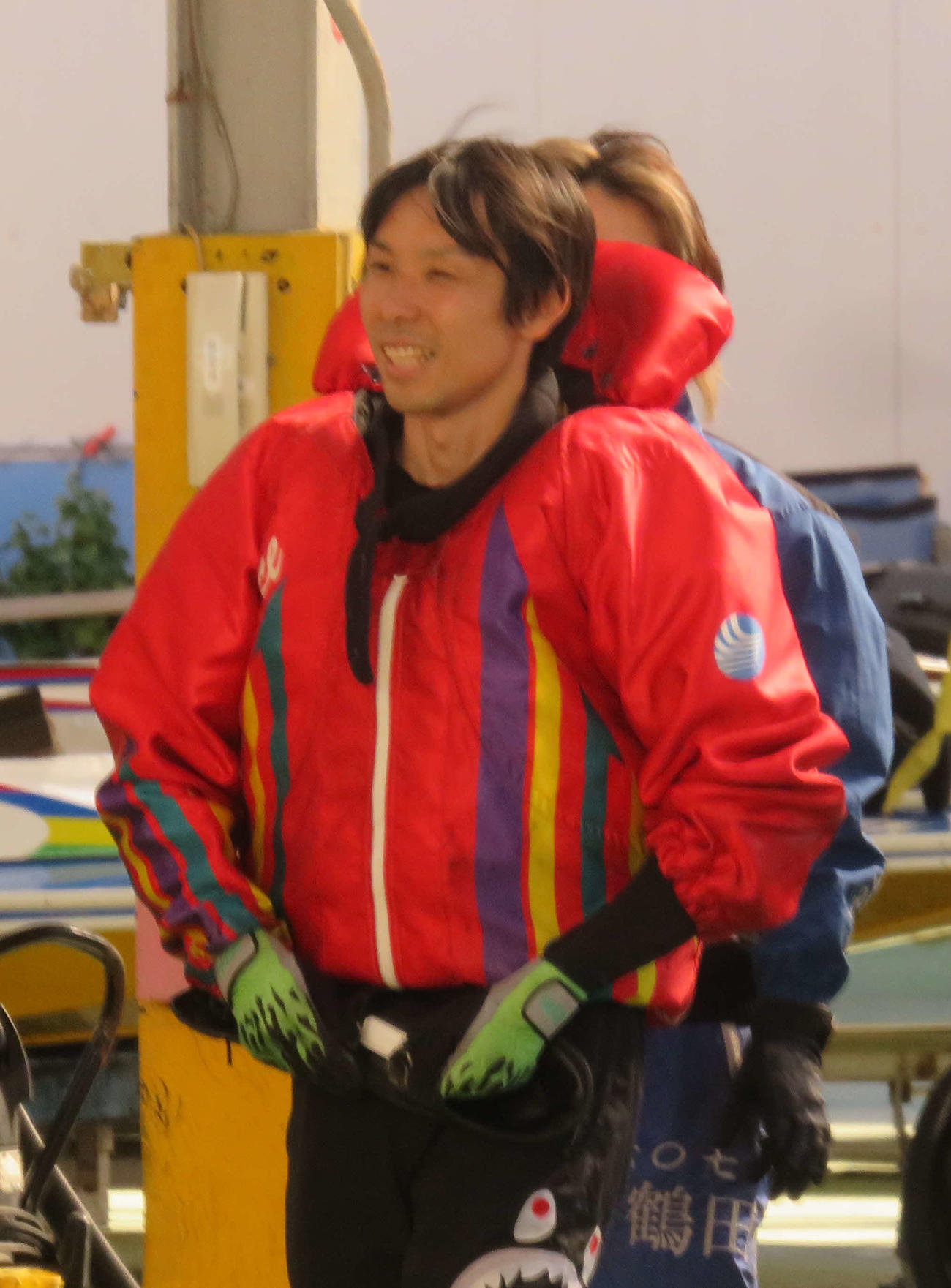 5Rをまくり快勝して笑顔の稗田聖也