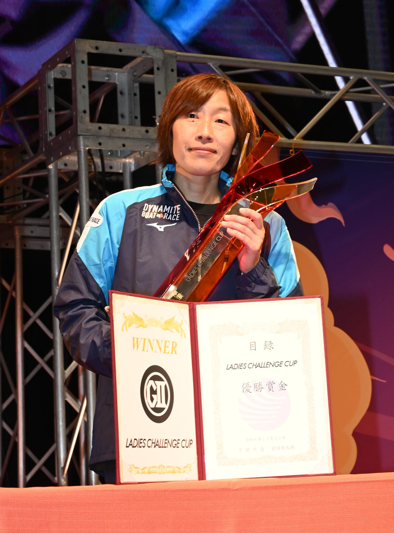 G2優勝戦　優勝を果たした4208三浦永理（撮影・林敢治）