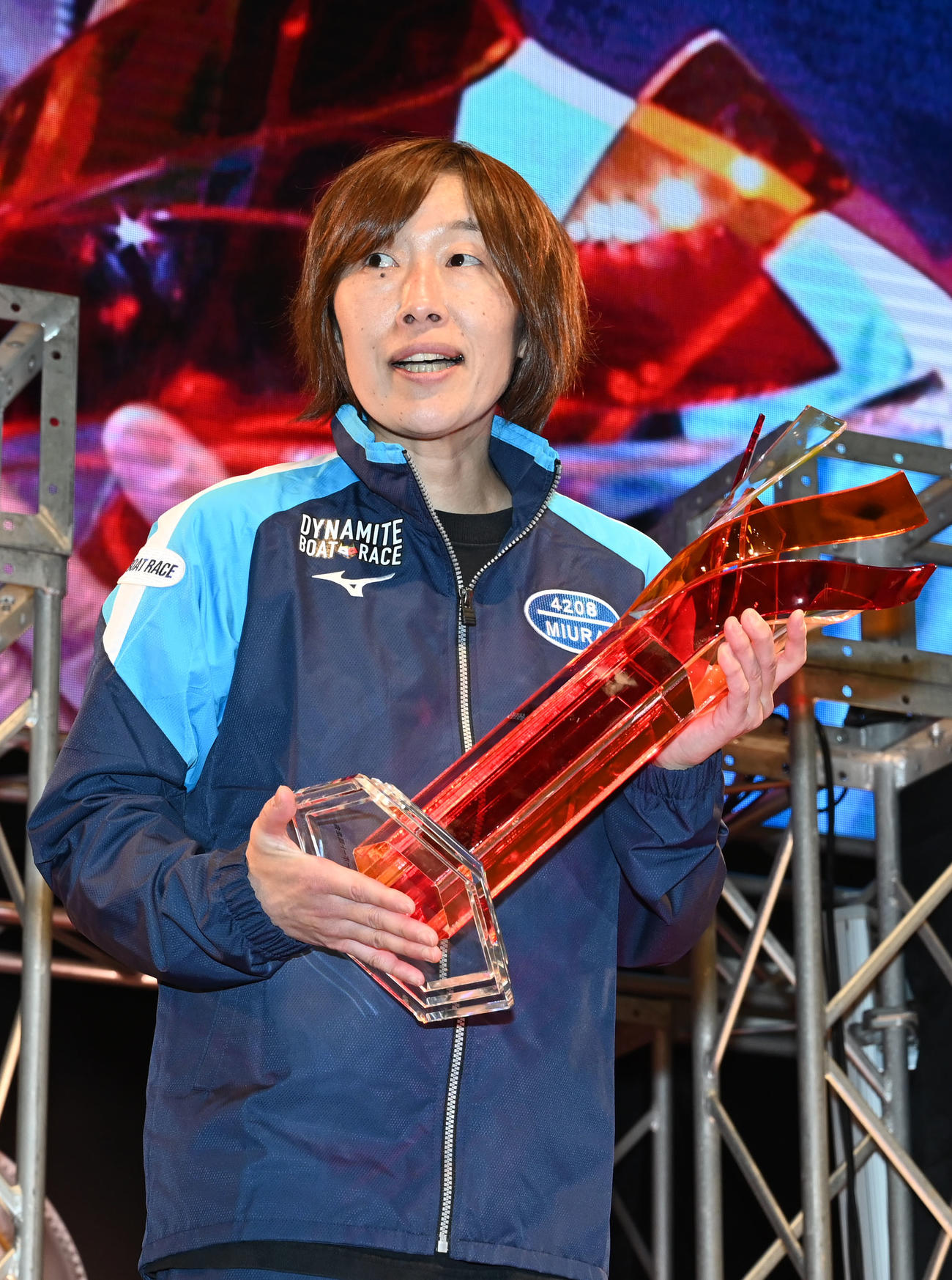 G2優勝戦　優勝を果たした4208三浦永理（撮影・林敢治）