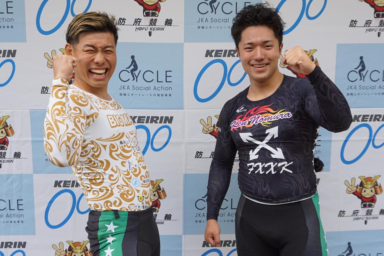 野村賢（右）と藤井優希の地元ルーキーコンビはガチンコ勝負に挑む