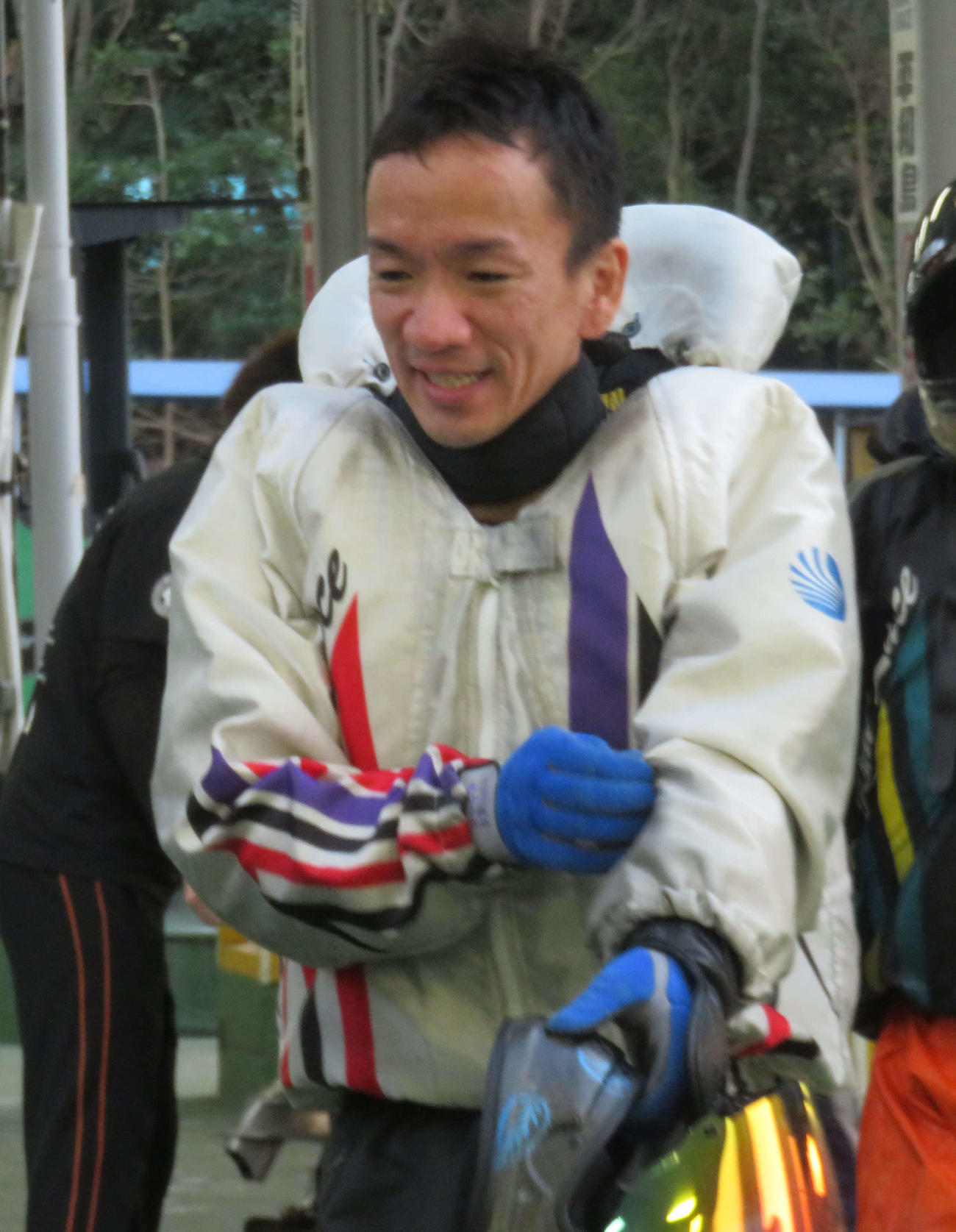 若林将は12R平和島選抜を逃げ切り、笑顔の中にもほっとした表情が浮かんだ