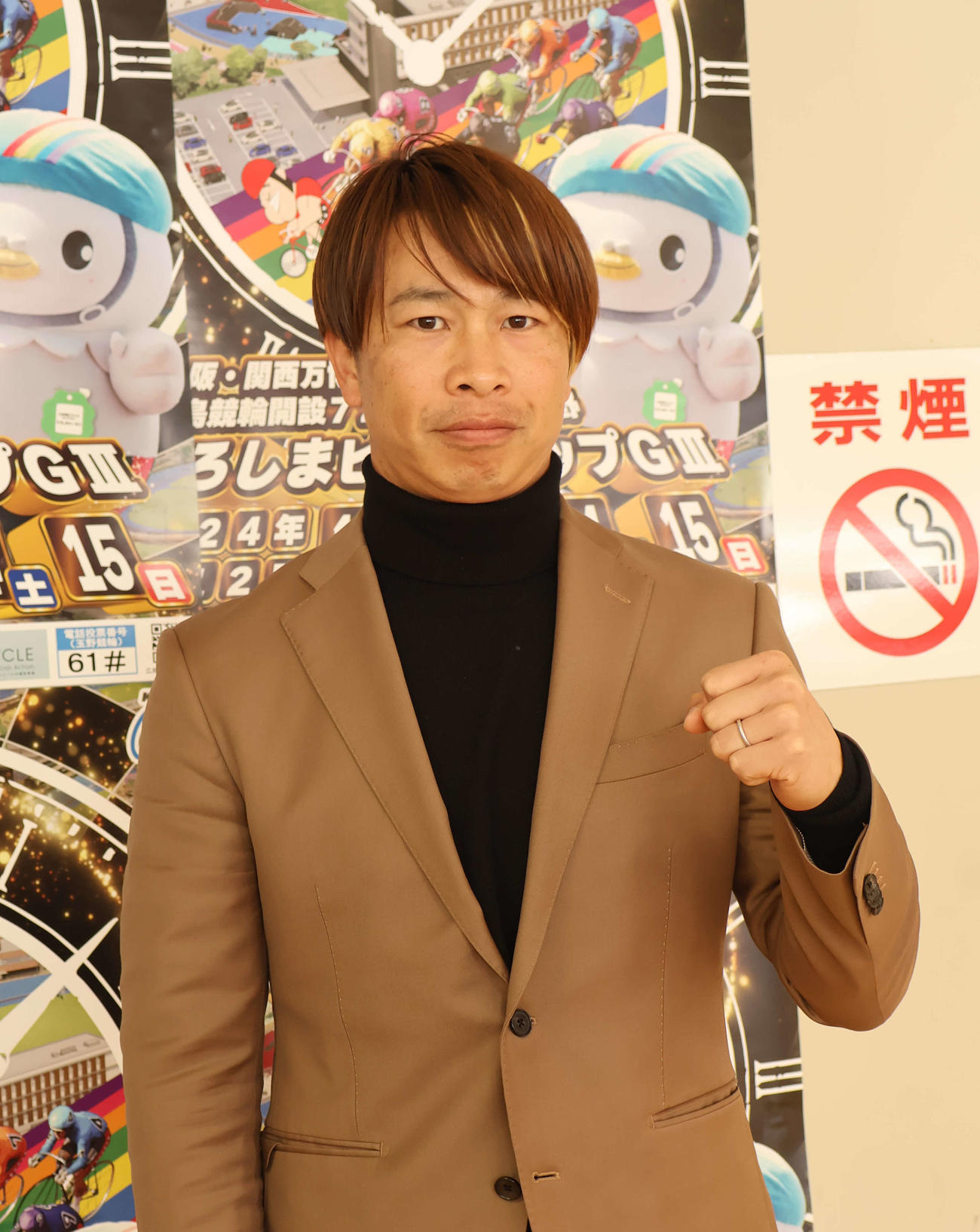 大川龍二が昨年大会の雪辱を宣言した（撮影・山田敏明）