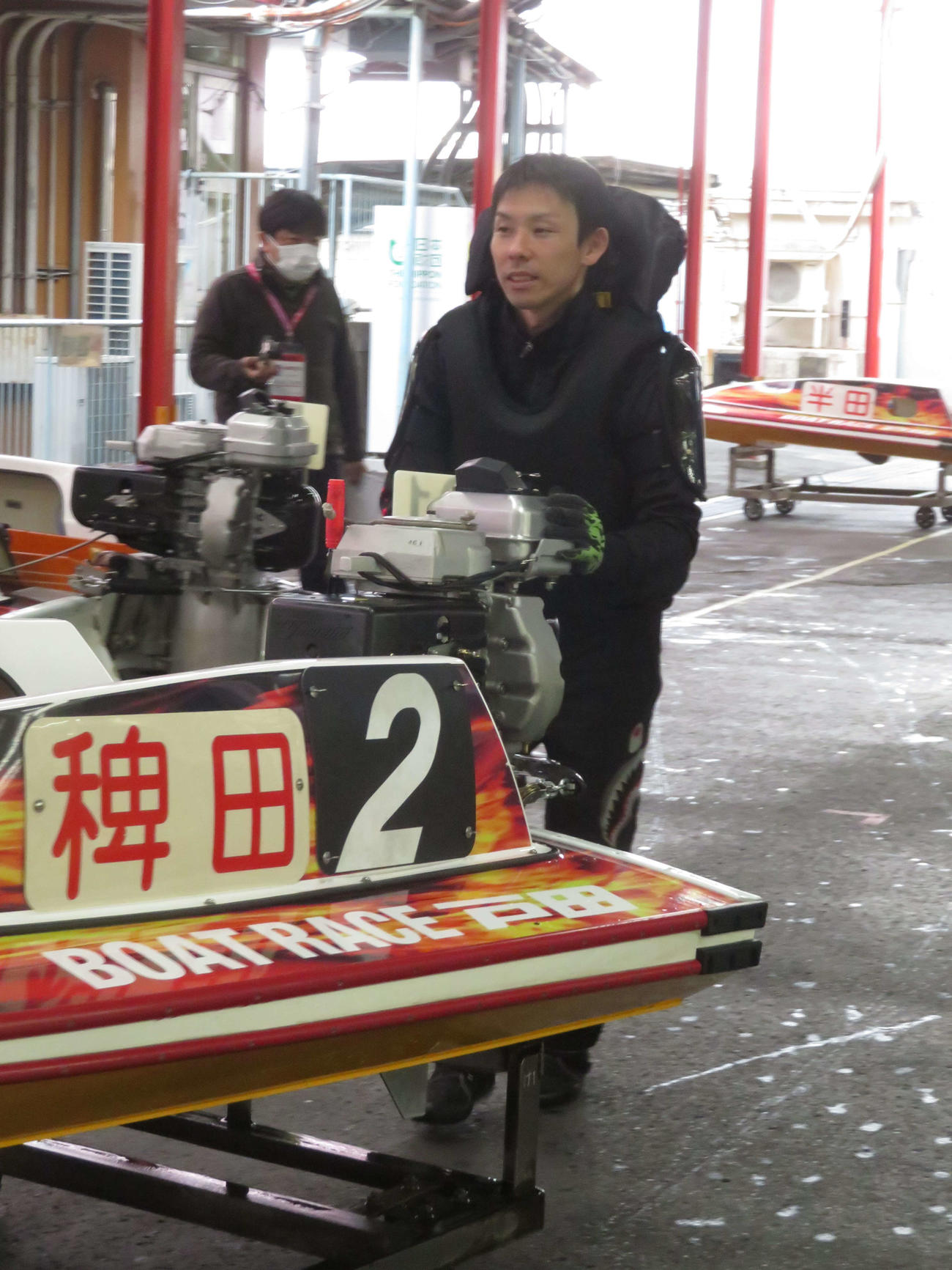 進入の乱れに乗じて5カドまくりを決めた稗田聖也
