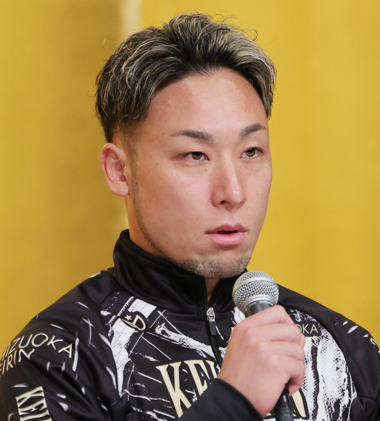 KEIRINグランプリの会見に登場した郡司浩平（撮影・野上伸悟）