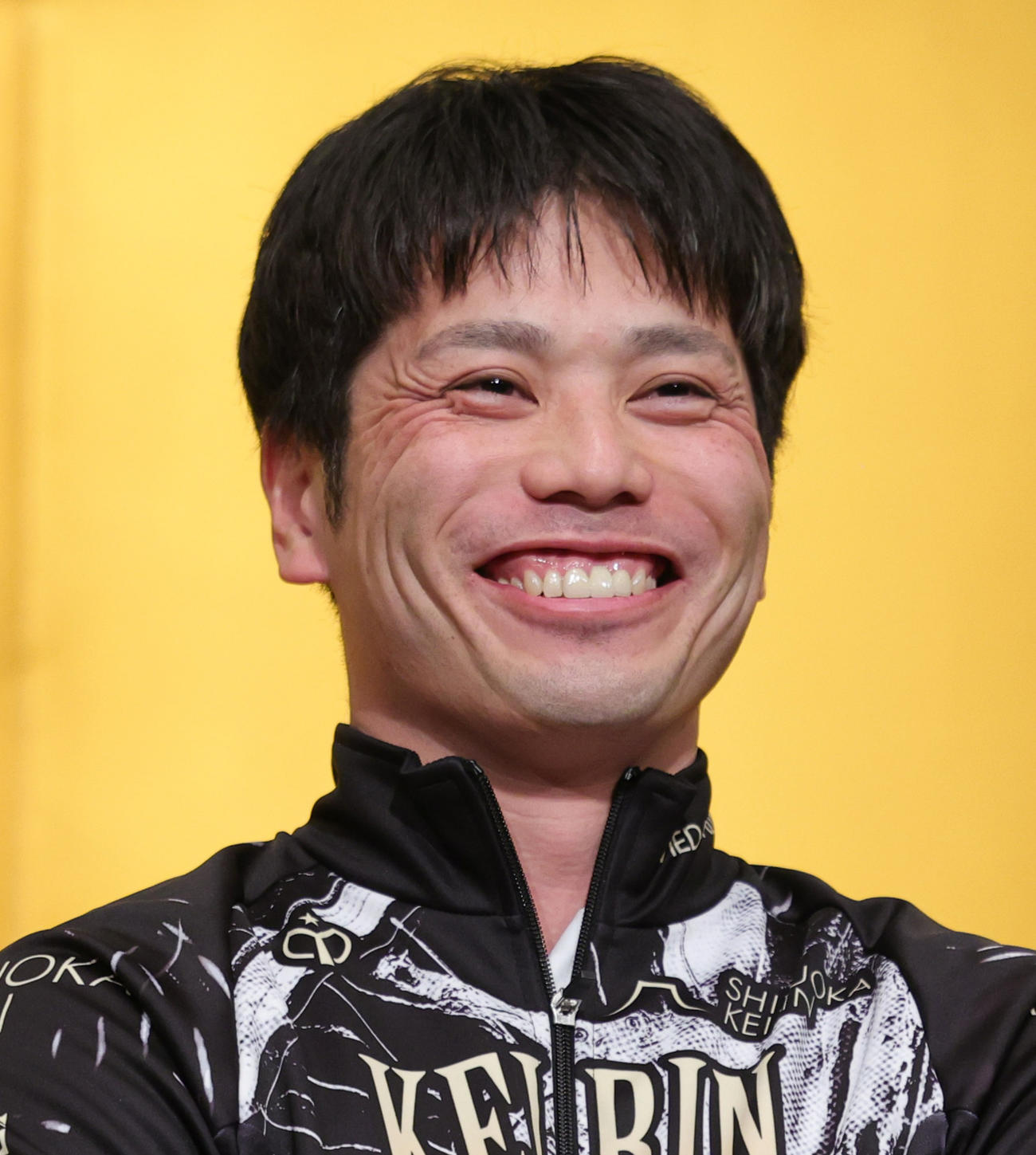 KEIRINグランプリの会見に登場した岩本俊介（撮影・野上伸悟）