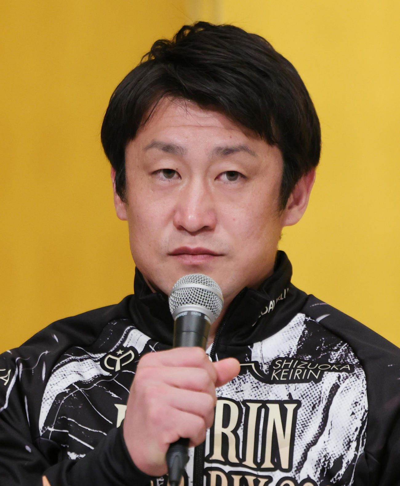 KEIRINグランプリの会見に登場した北井佑季（撮影・野上伸悟）