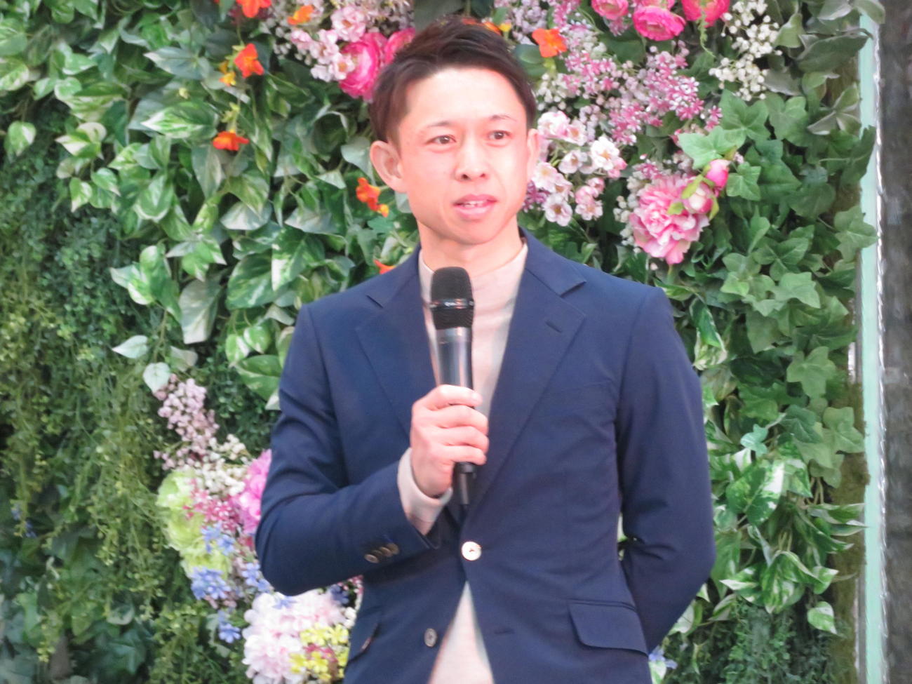 戸田ボートでトークショーを行った毒島誠