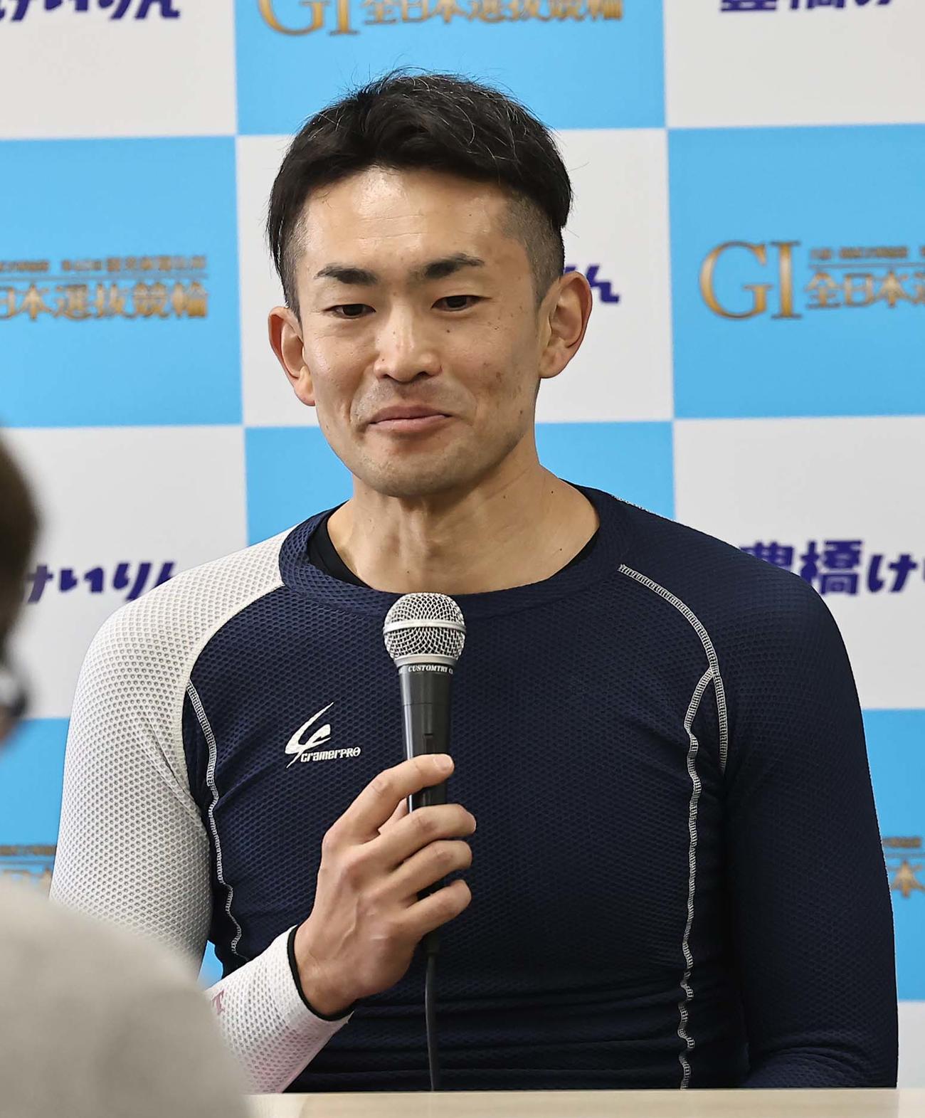 第40回全日本選抜競輪　1R1着の長島（撮影・上田博志