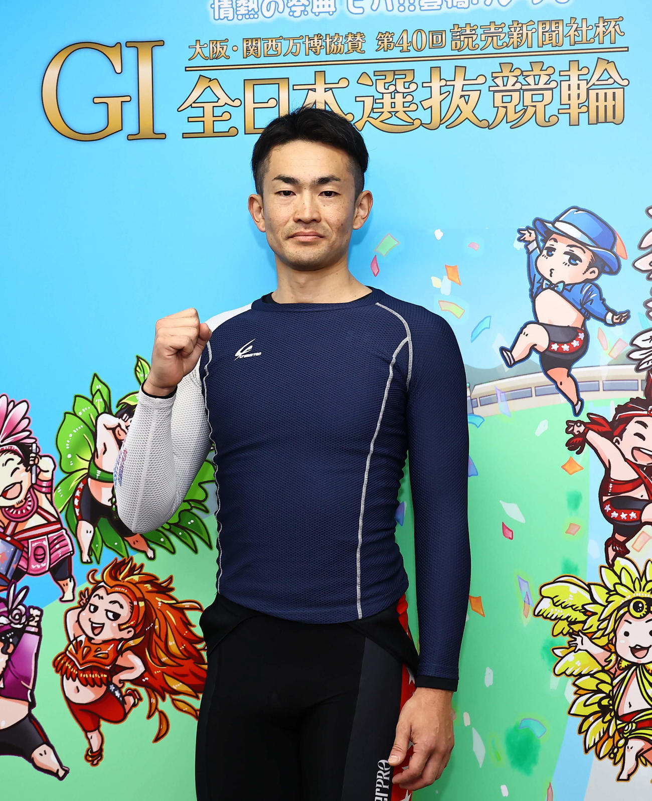 第40回全日本選抜競輪　1R1着の長島（撮影・上田博志）