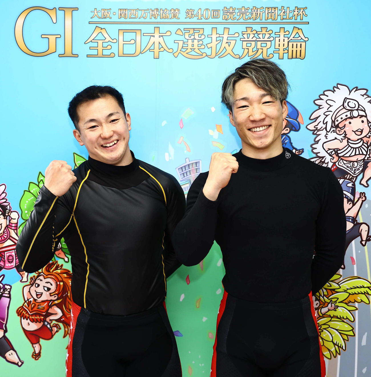 中釜章成（左）と福永大智がG1の準決進出を喜んだ（撮影・上田博志）