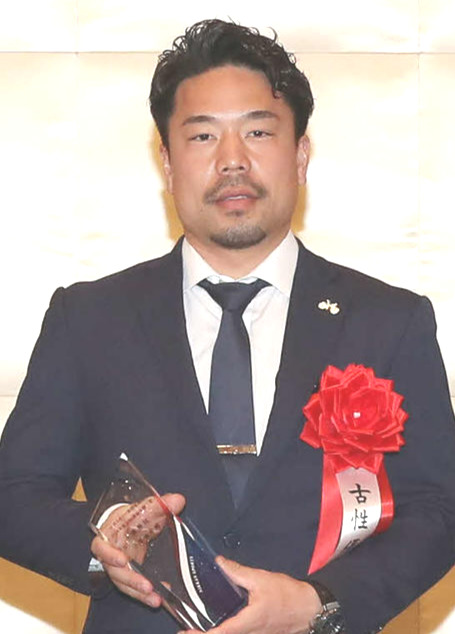 競輪年間三賞の殊勲賞を受賞した古性優作（撮影・丹羽敏通）