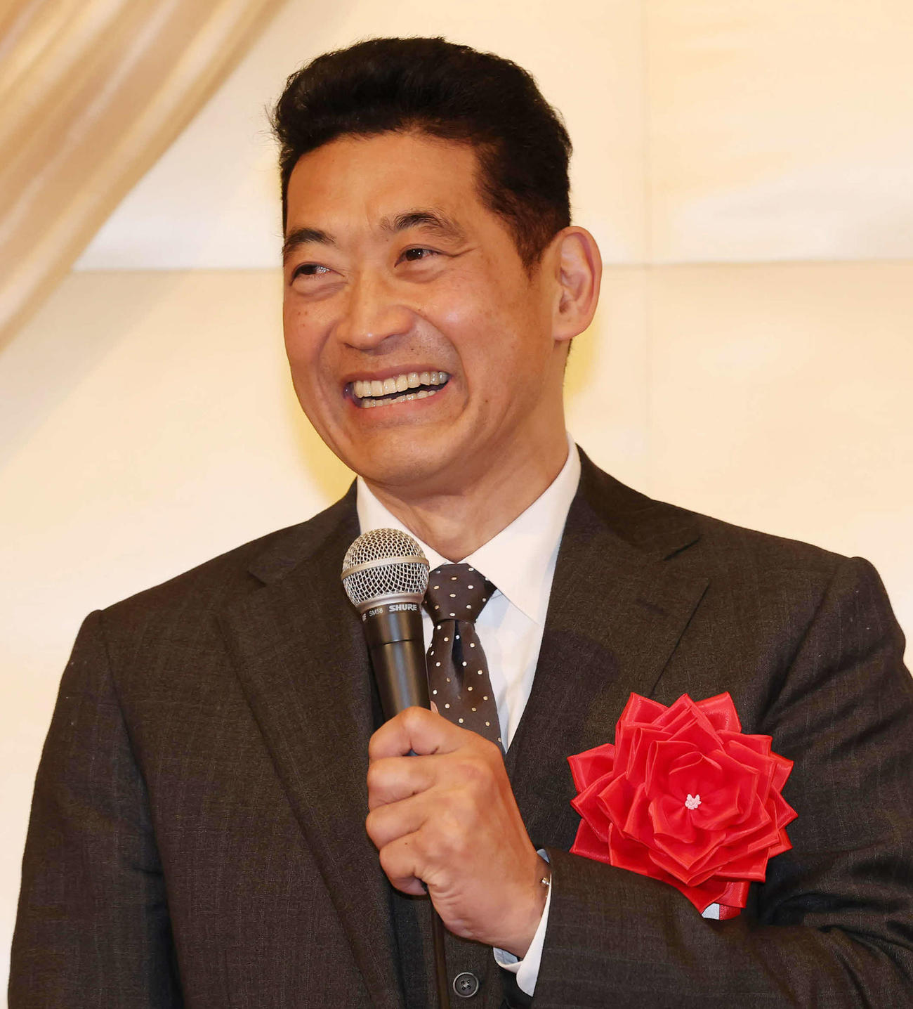 競輪年間三賞の特別賞を受賞した神山雄一郎氏（撮影・丹羽敏通）