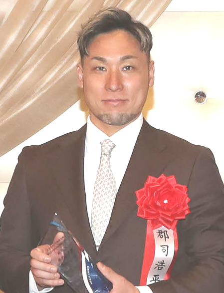 競輪年間三賞の技能賞を受賞した郡司浩平（撮影・丹羽敏通）