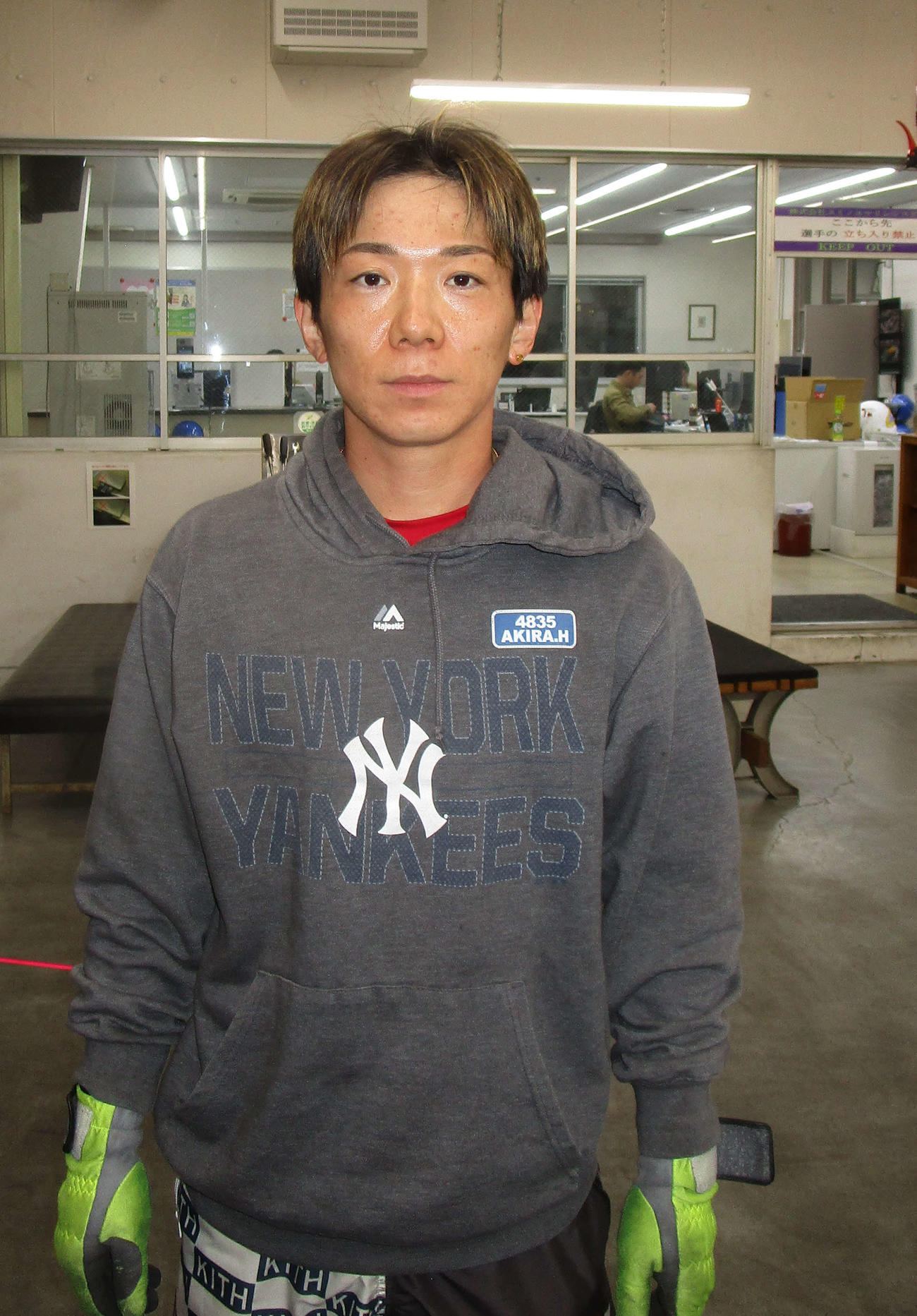 2月末に当地で優勝した権藤俊光からペラの情報を聞いて白星発進した橋本明（撮影・安井雅彦）