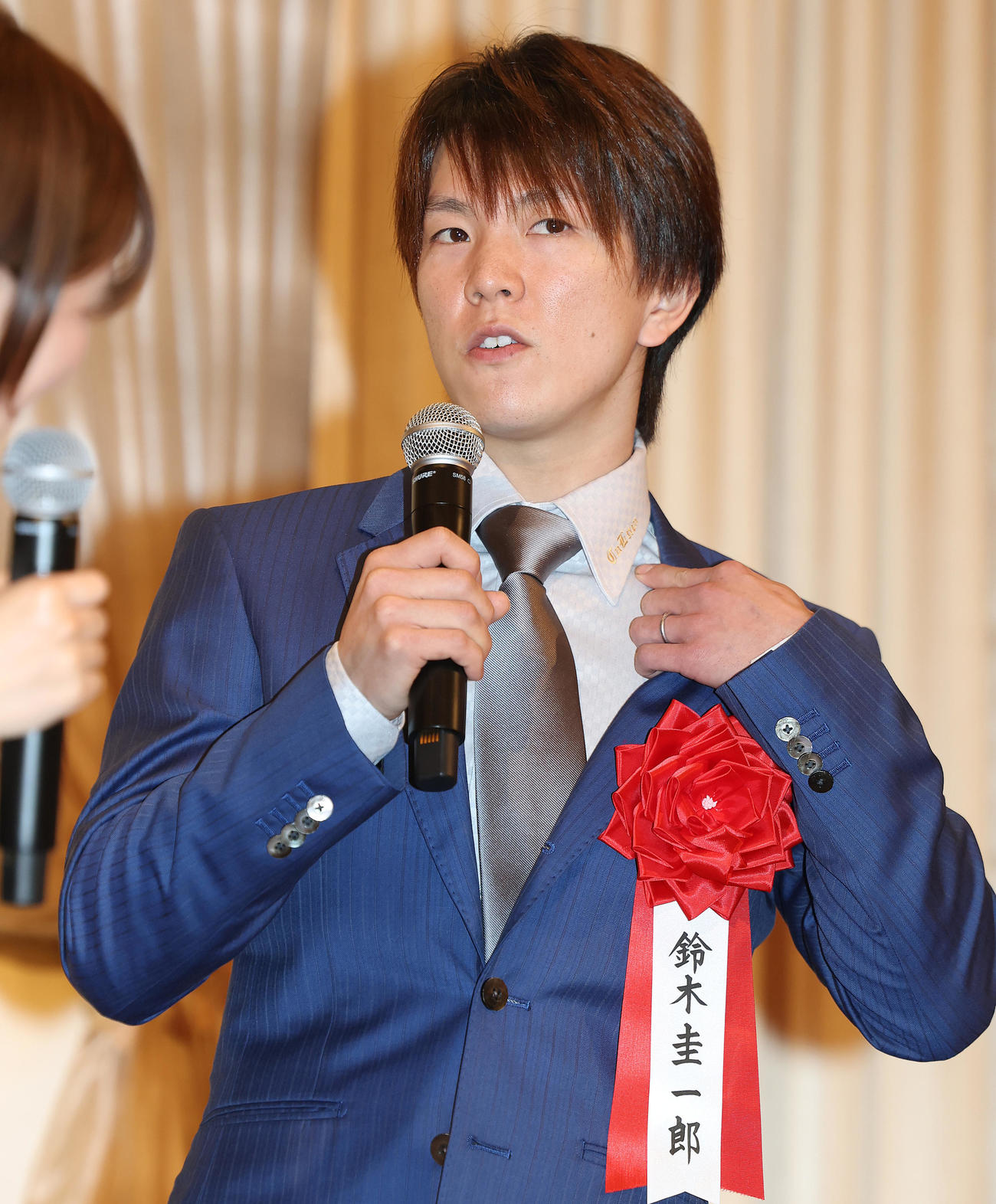 技能賞を受賞した鈴木圭一郎（撮影・野上伸悟）