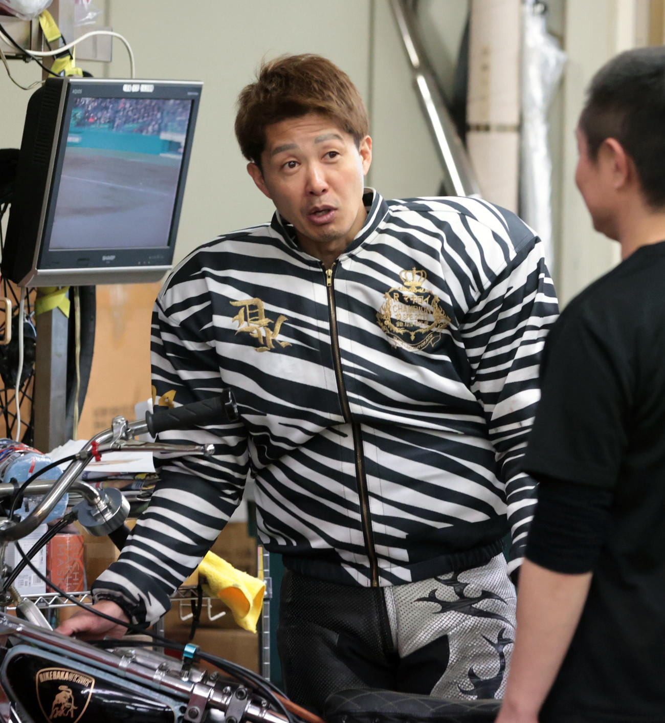 練習走行に向かう金子大輔（撮影・柴田隆二）