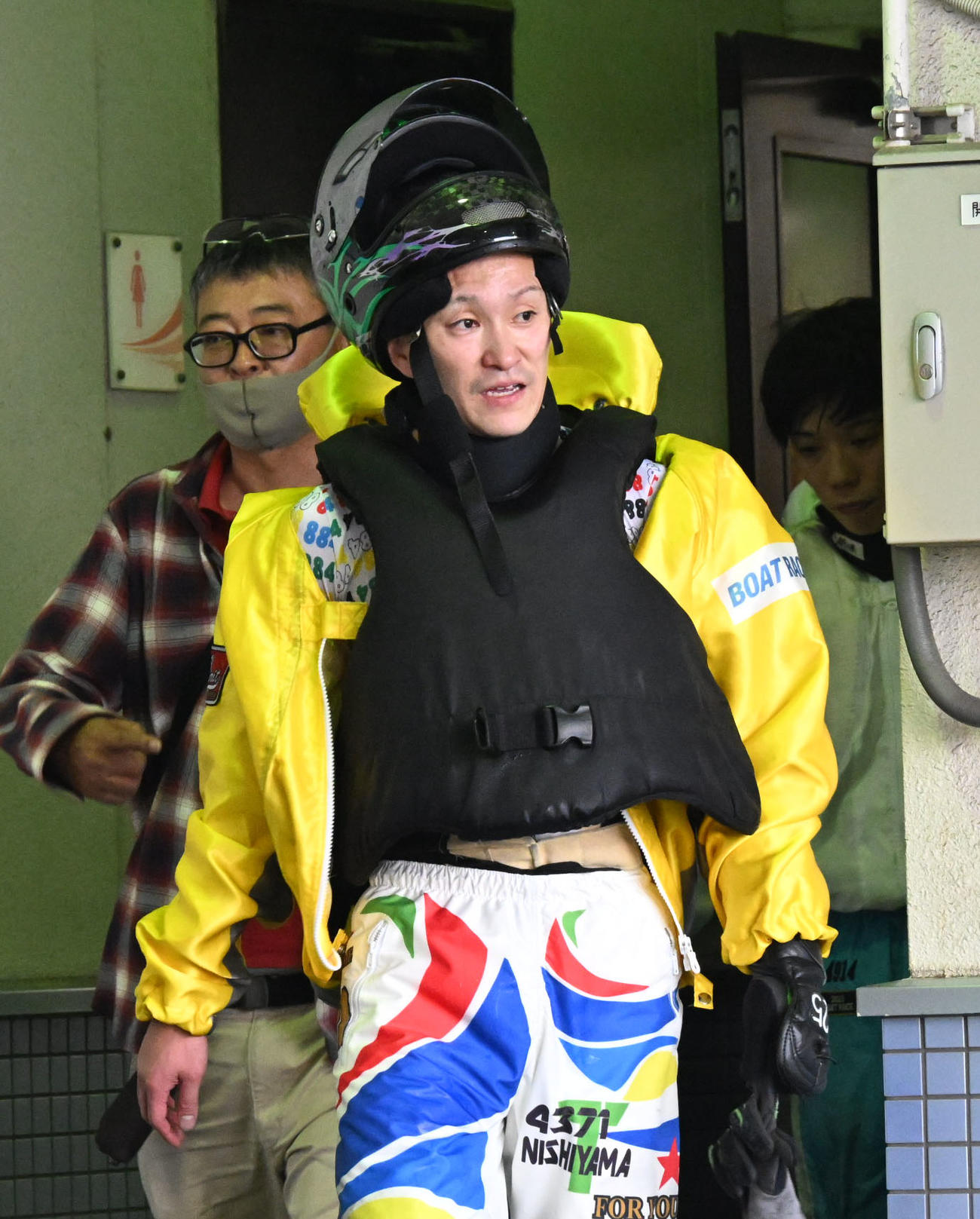 若松SG2日目　6R3着の4371西山貴浩（撮影・林敢治）