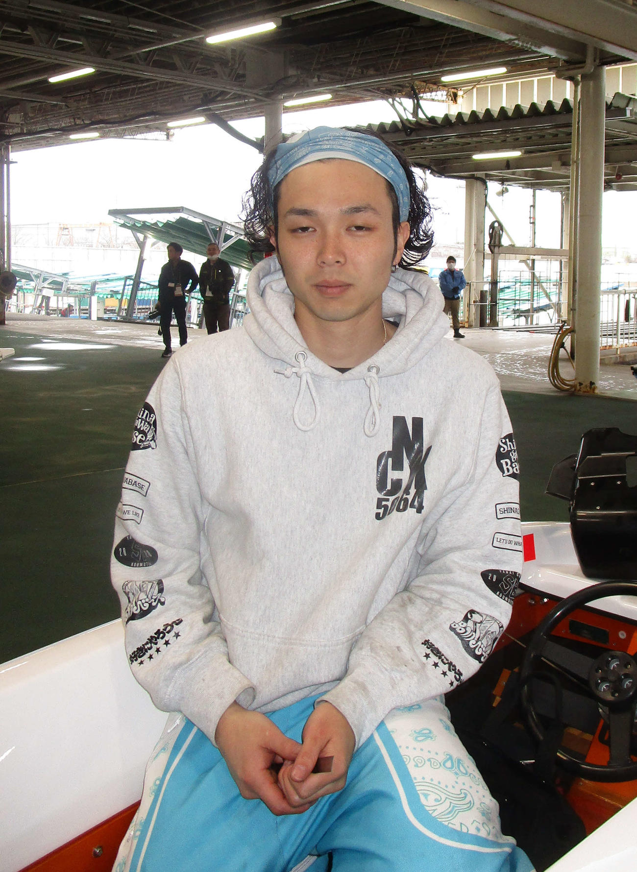 前回優勝戦落水のリベンジへ、初日白星スタートを切った品川二千翔（撮影・安井雅彦）