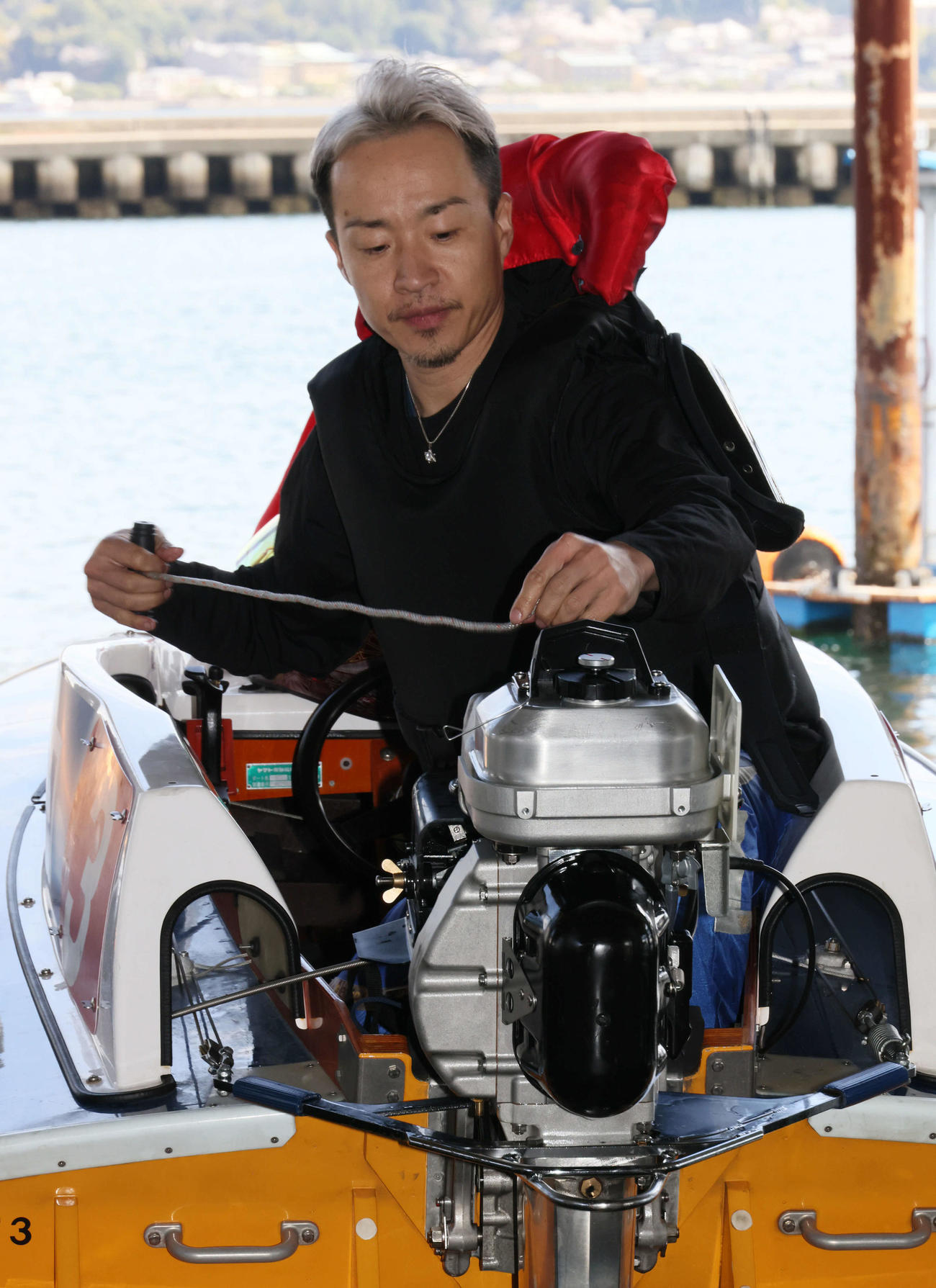 G1宮島チャンピオンカップ前検　山口剛4205（撮影・加藤孝規）