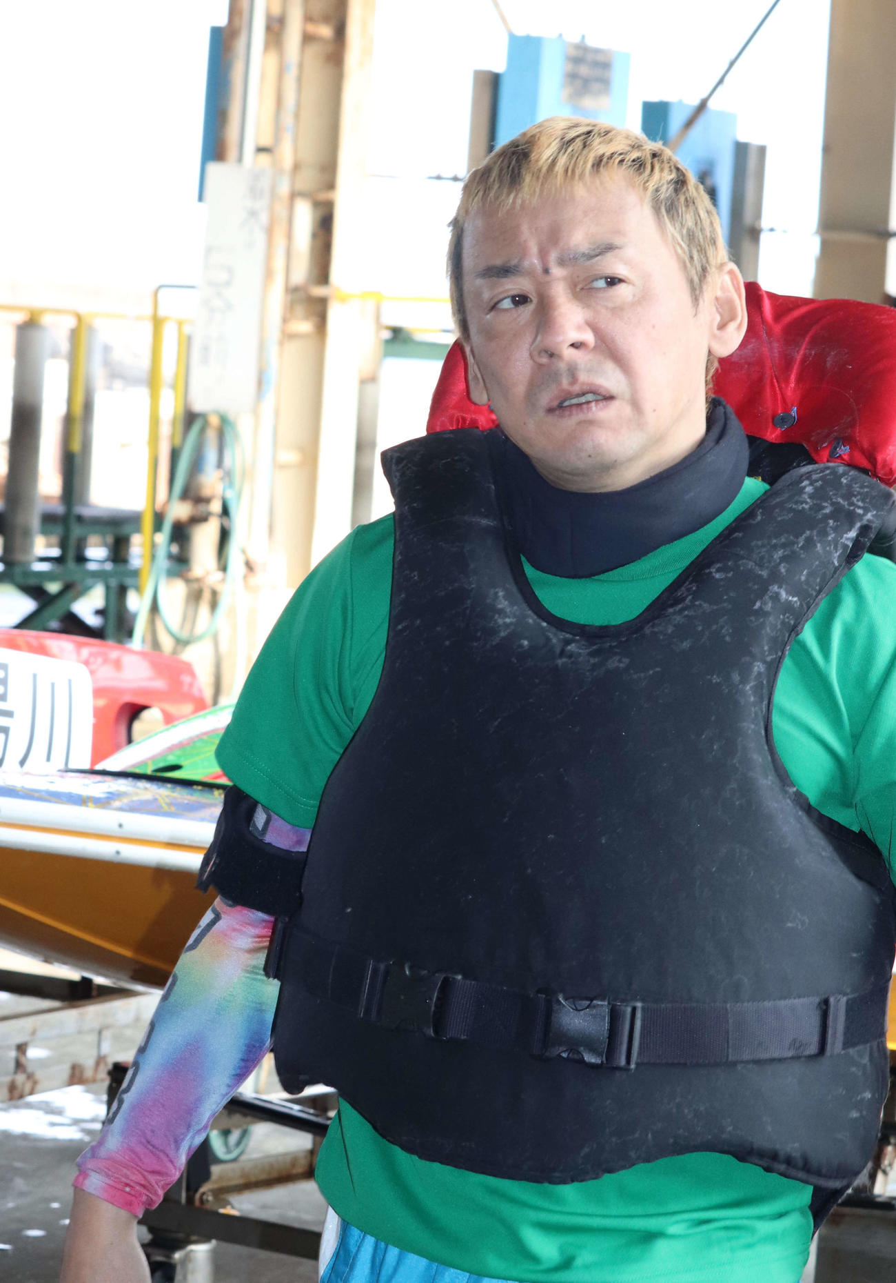 優勝戦の中止打ち切りが決まり悔しそうな表情を見せる湯川浩司（撮影・神田成史）