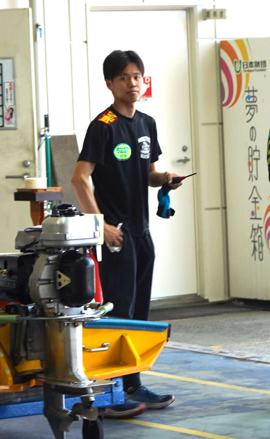 永松良教が波水面の2日目6Rで3着に食い込んだ