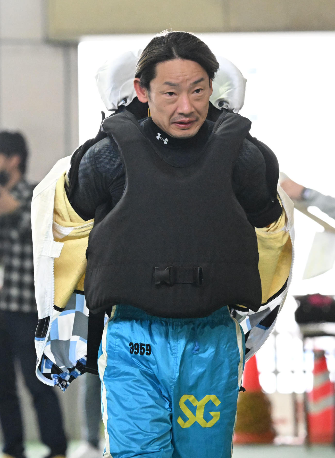 G1福岡チャンピオンカップ4日目　10R1着の坪井康晴（撮影・林敢治）