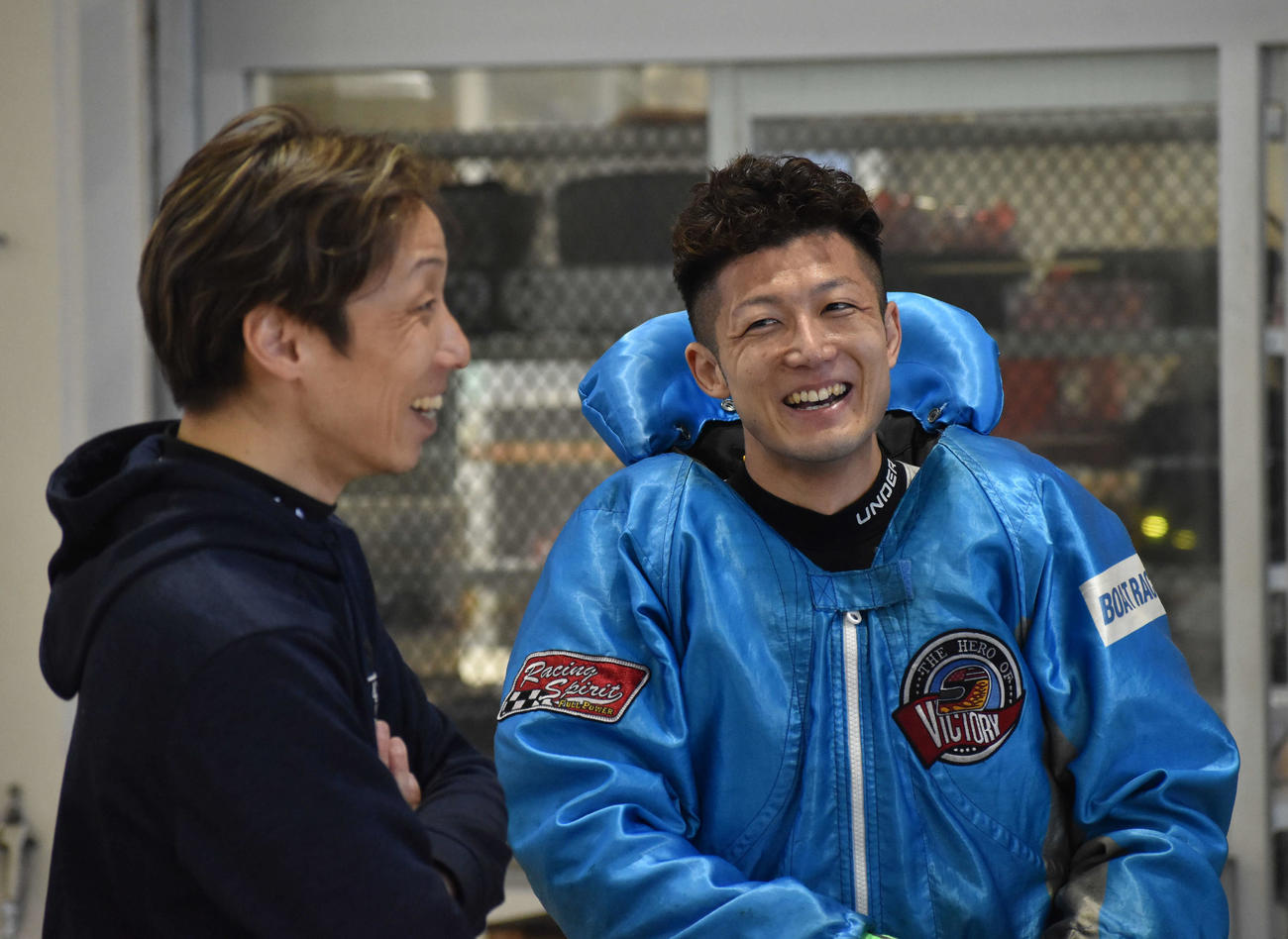 機力充実の山口広樹（右）が準優好枠を目指す