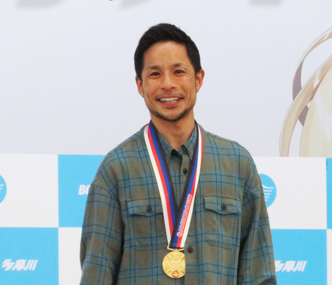 SG初優勝を達成した佐藤隆太郎がトークショーを行った