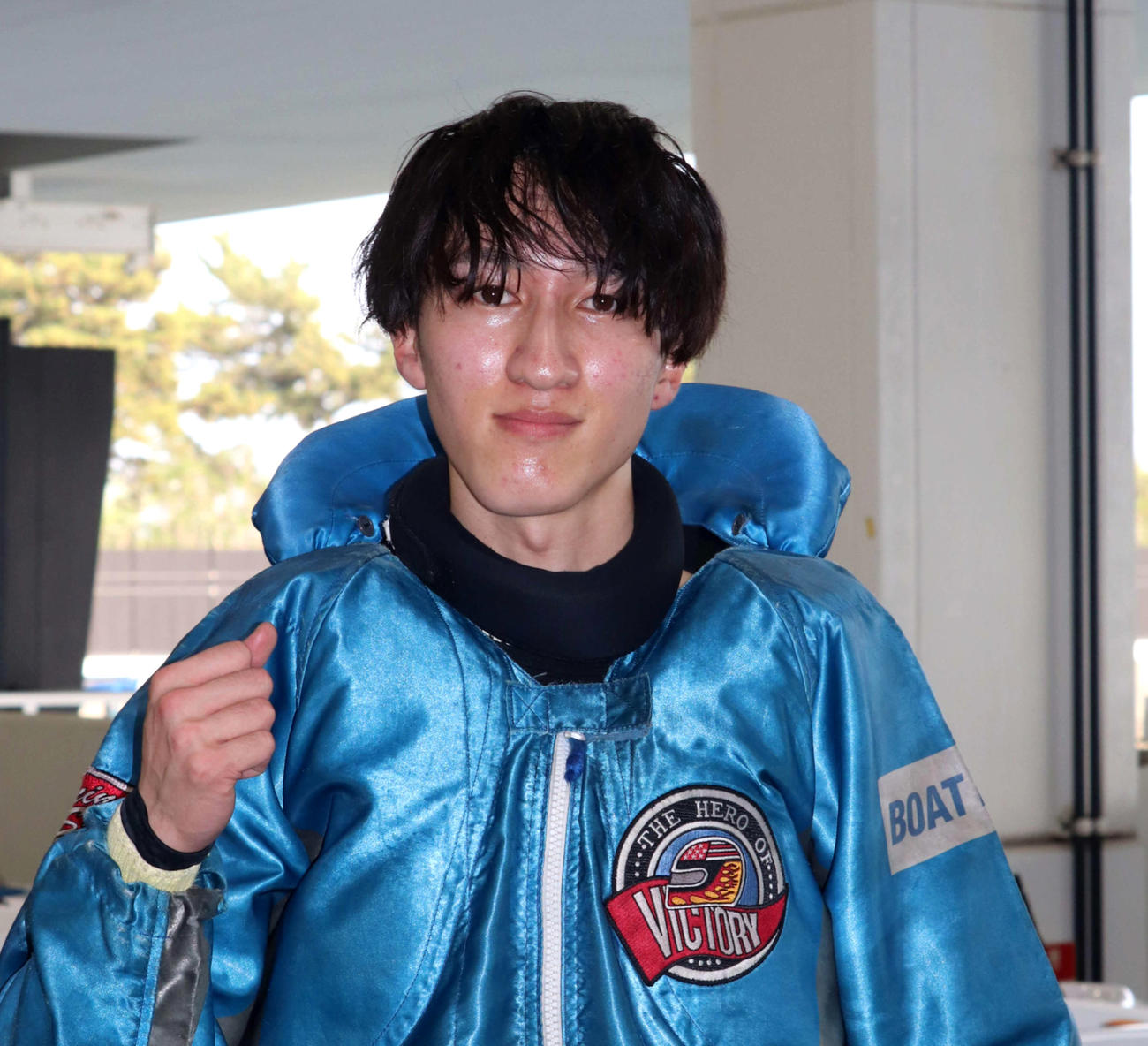 トップルーキーの底力を発揮して優出を決めた飛田江己（撮影・神田成史）