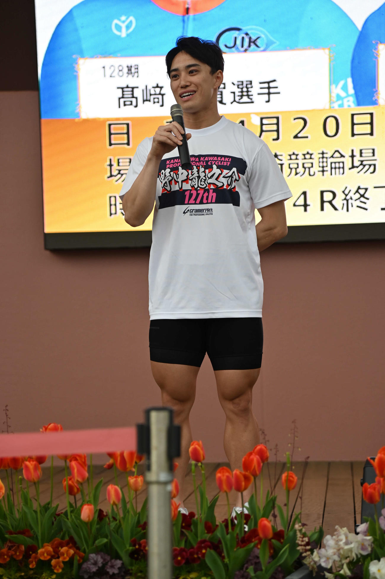 トークショーを行った野中龍之介
