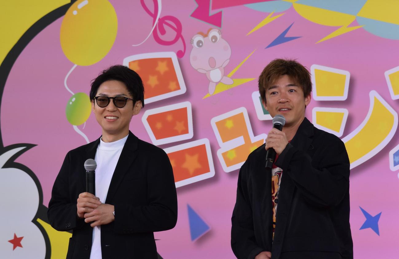 桐生順平（左）と和田兼輔の100期コンビが、トークショーで観客を沸かせた
