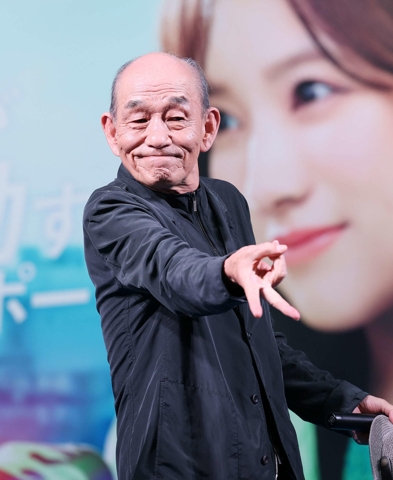 トークショーに臨む笹野高史（撮影・鈴木正人）