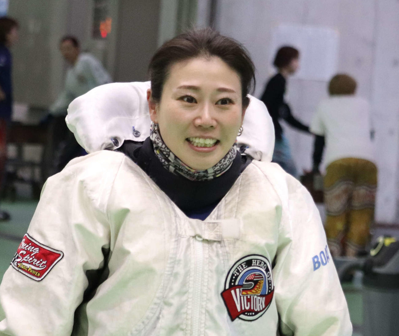 喜多須杏奈が小池礼乃の連勝を6で止めて、してやったりの表情