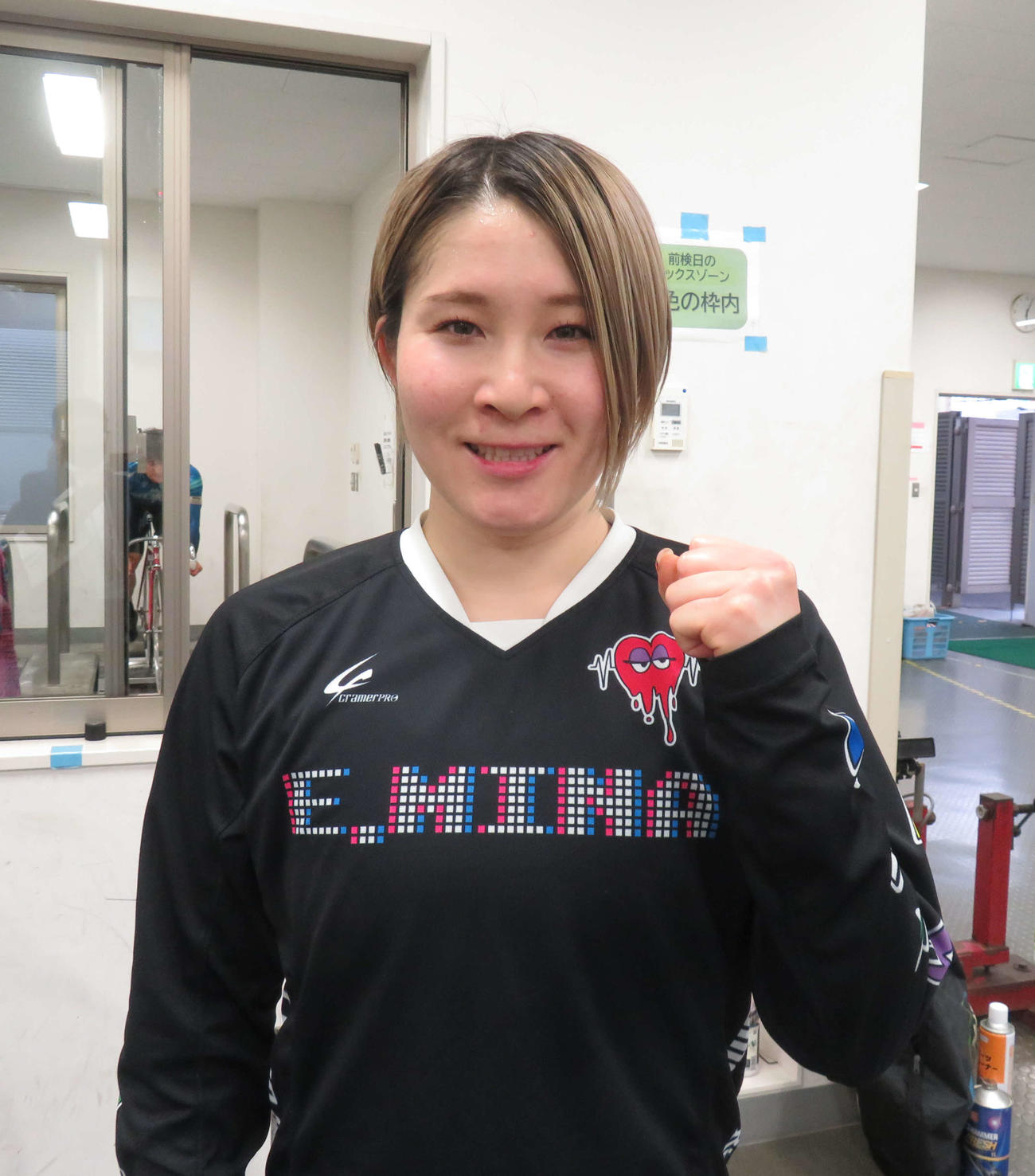 逆転で決勝進出を狙う枝光美奈（撮影・栗田文人）