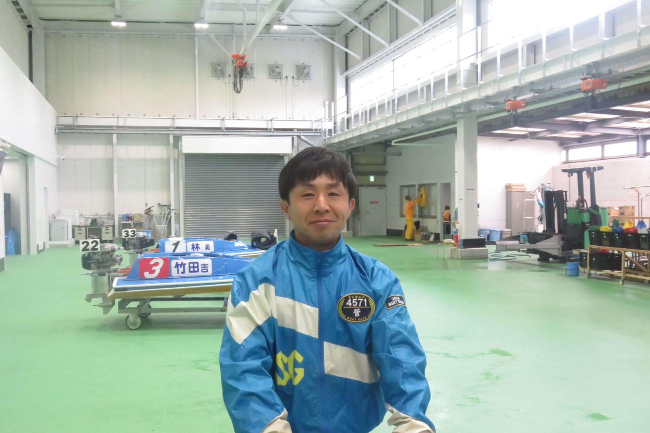 菅章哉は3日目2、5枠。チルト3度でファンを沸かせるか