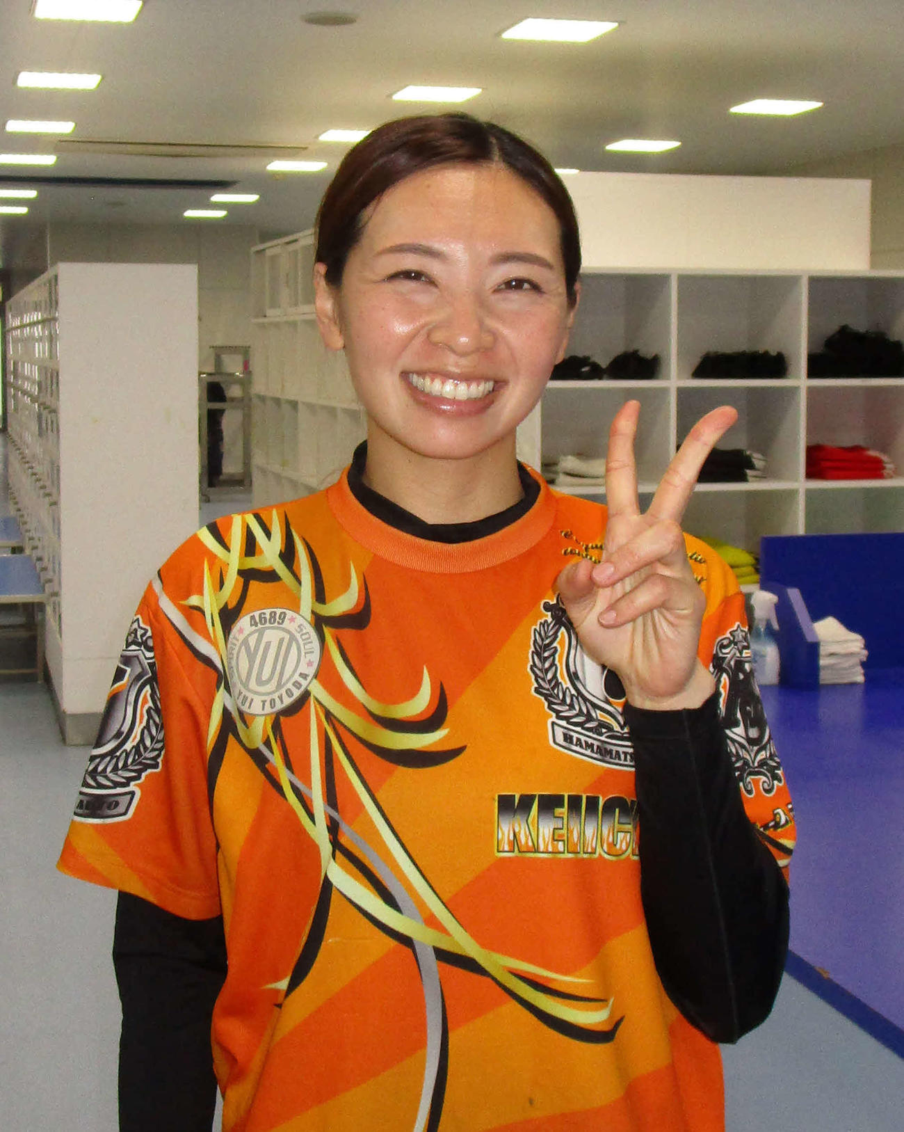 蒲郡2節連続優出を決めた豊田結。初優勝を狙う（撮影・安井雅彦）