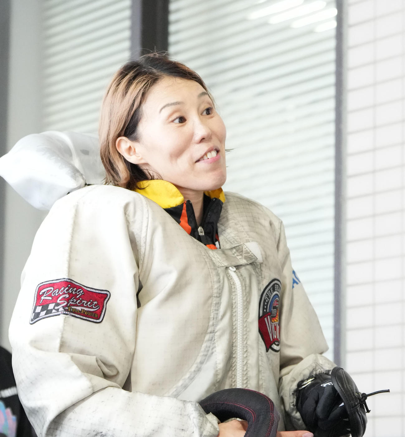 12R、2着となり優勝戦に進む細川裕子（撮影・森本幸一）