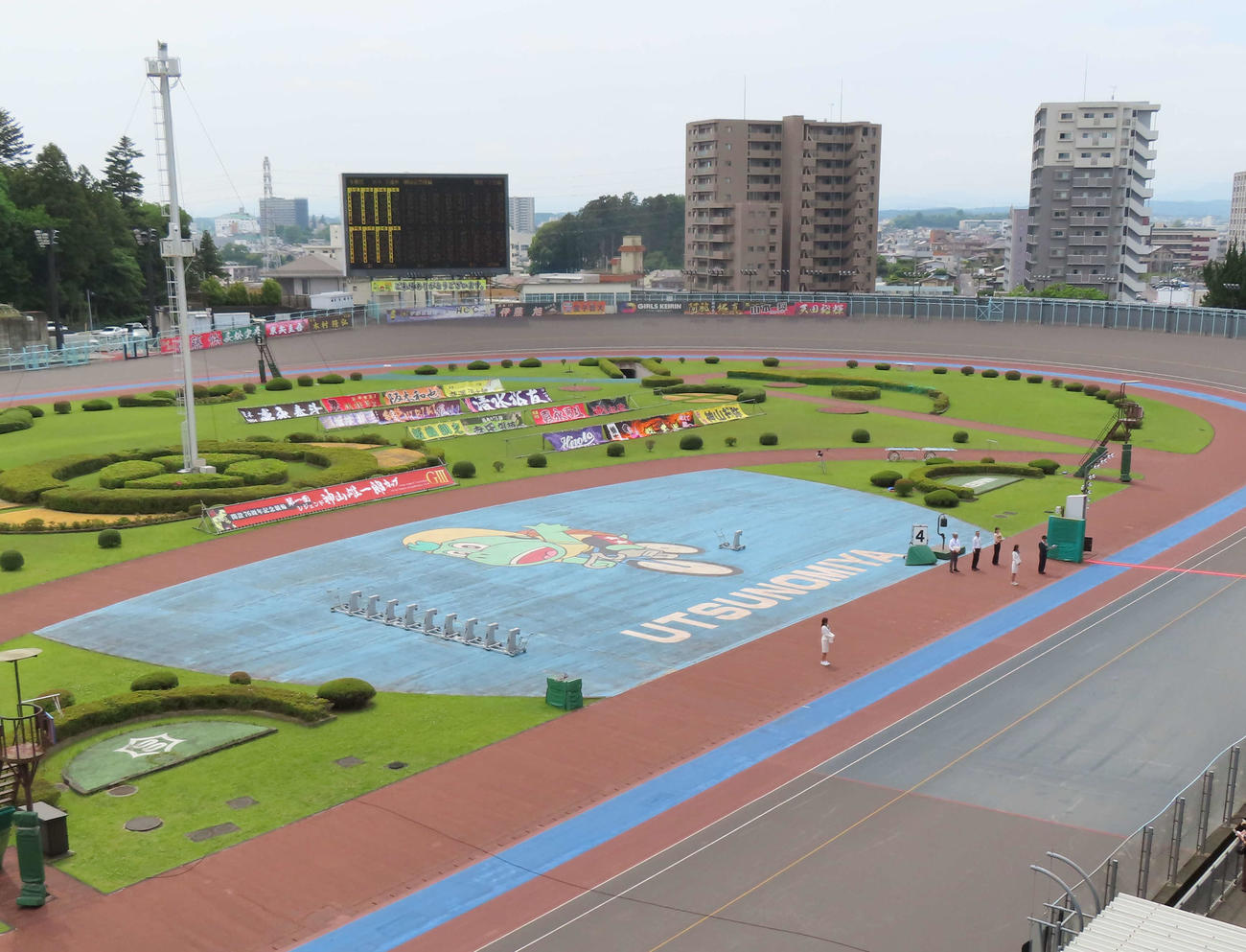 宇都宮競輪　第1回レジェンド神山雄一郎カップが開催された宇都宮バンク（撮影・野島成浩）