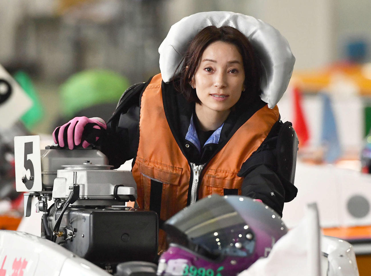 当地水面に好相性の大滝明日香（撮影・岩下翔太）