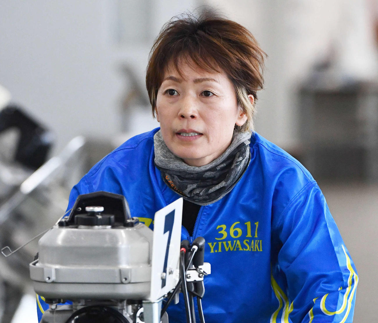 前節v機ゲットの岩崎芳美（撮影・岩下翔太）
