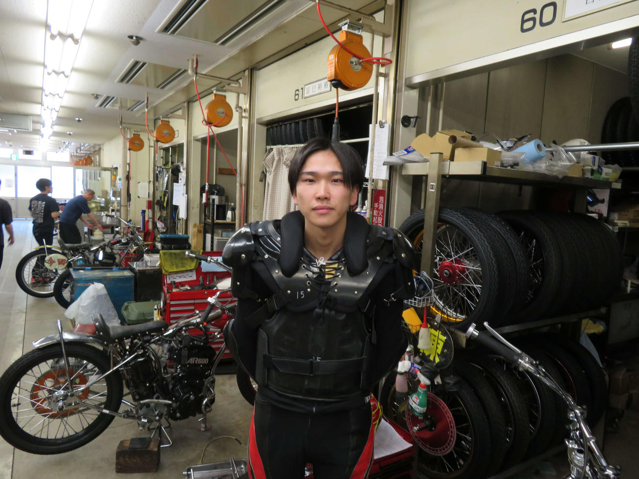 2戦目で勝利を挙げた地元の若手レーサー吉林直都（撮影・小川将司）