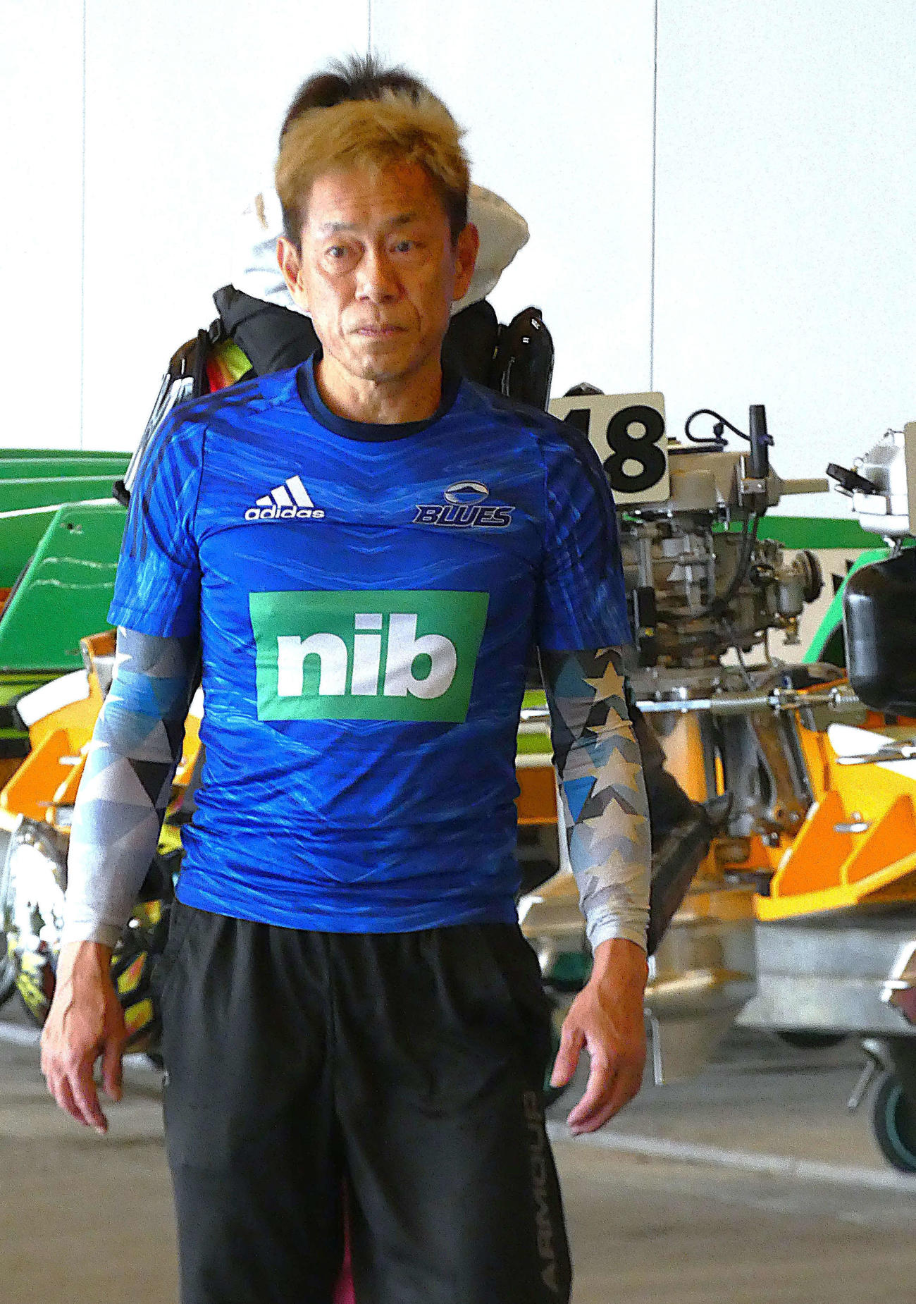 樫葉次郎の乗る44号機の動きは良好だ（撮影・前原一樹）