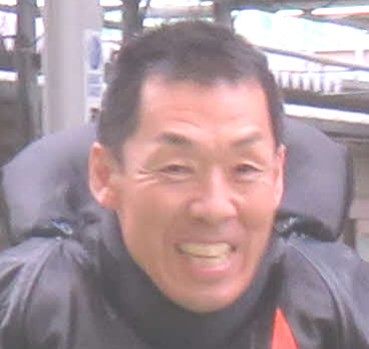 初戦8Rで2着に入り笑顔の森下勇