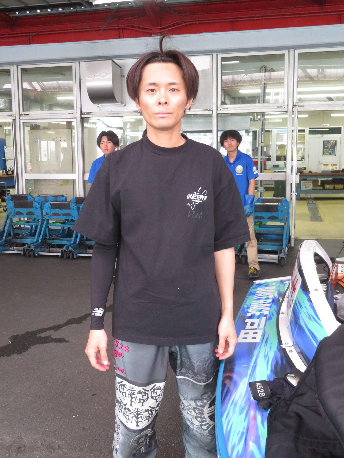 12R戸田選抜戦でイン逃走を狙う地元の黒井達矢