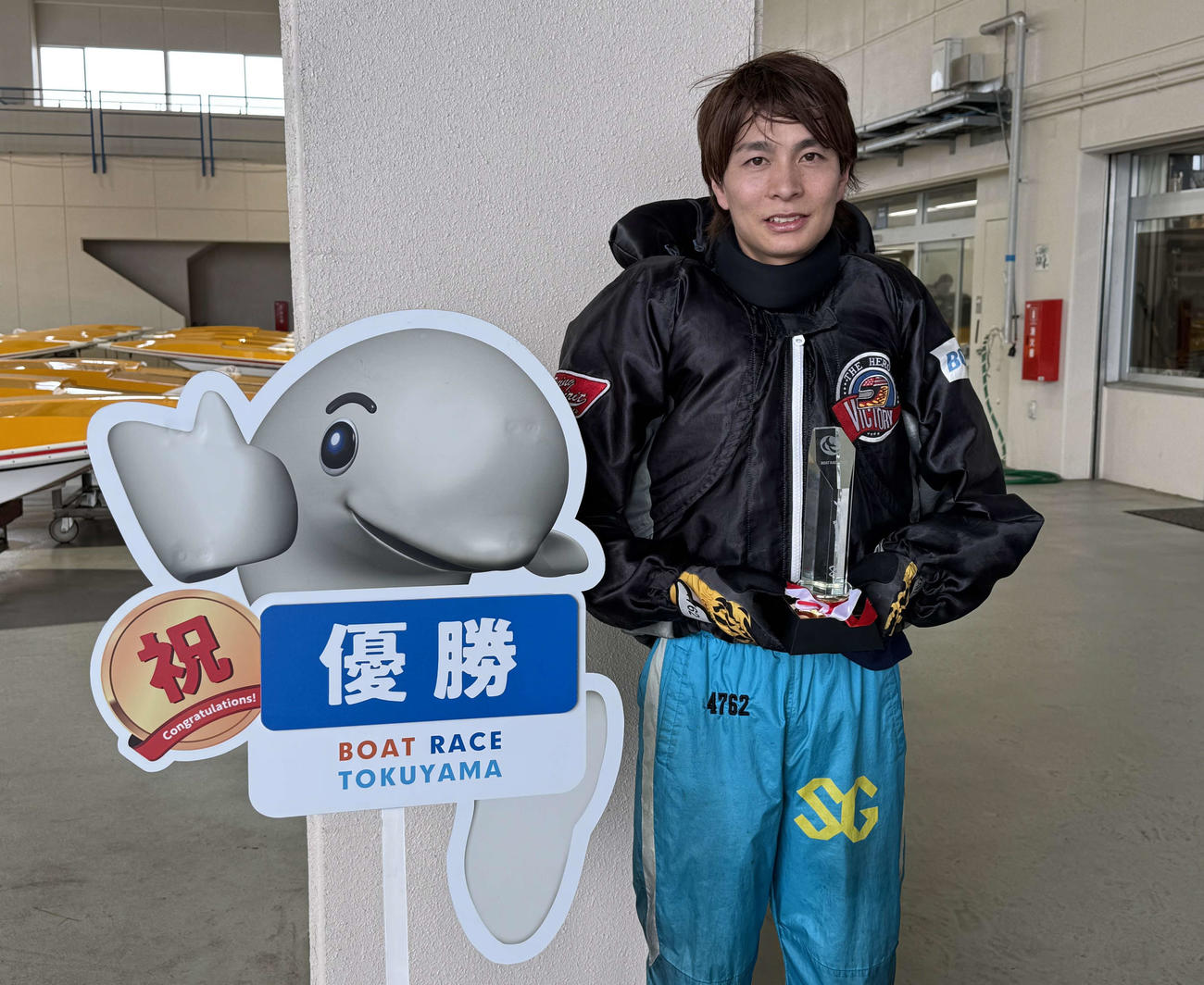 3カドまくりで今年5度目のVを飾った藤原啓史朗（撮影・渕上知）