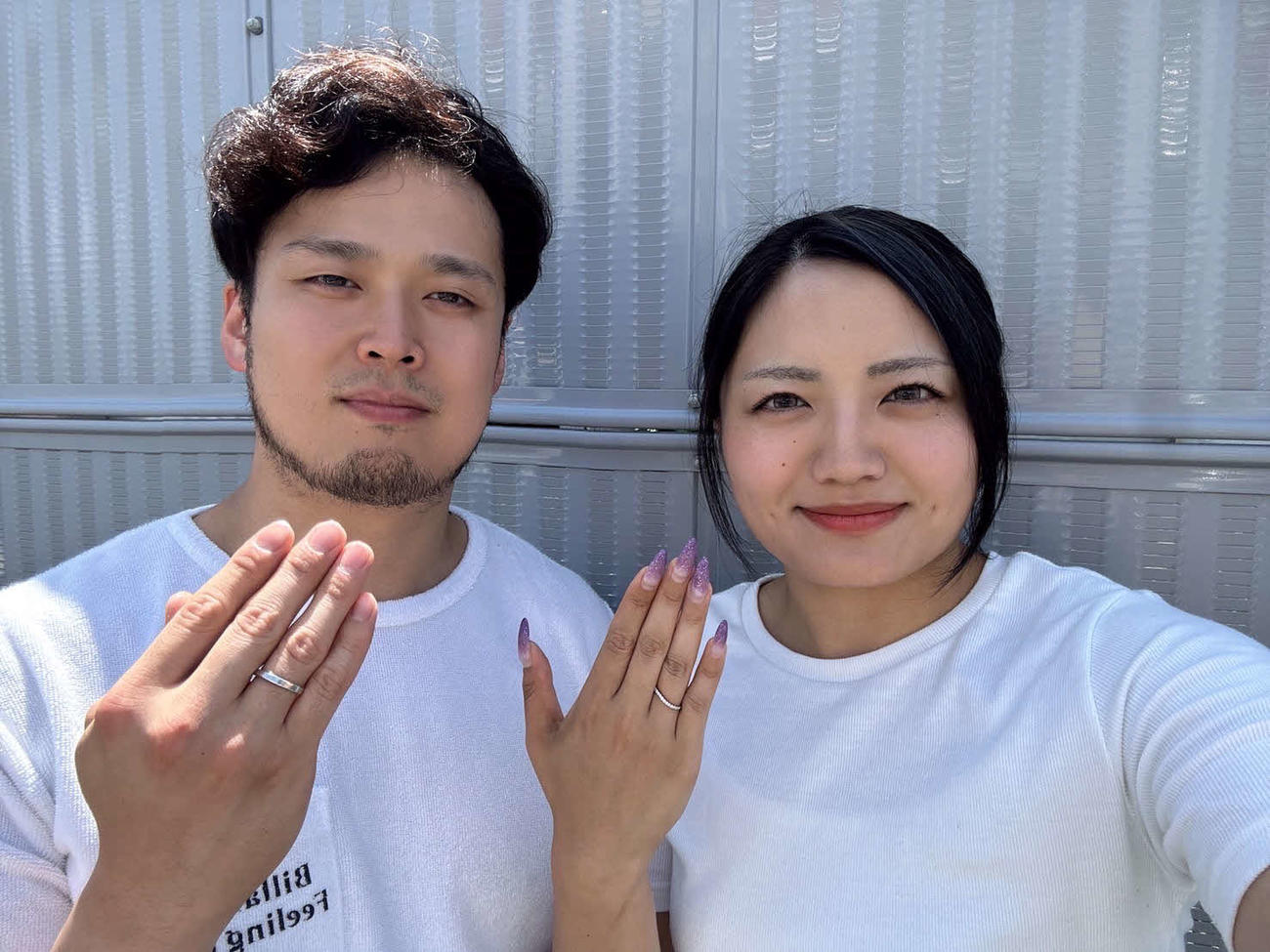 6月6日に結婚した久保光司と高木香帆（本人提供）