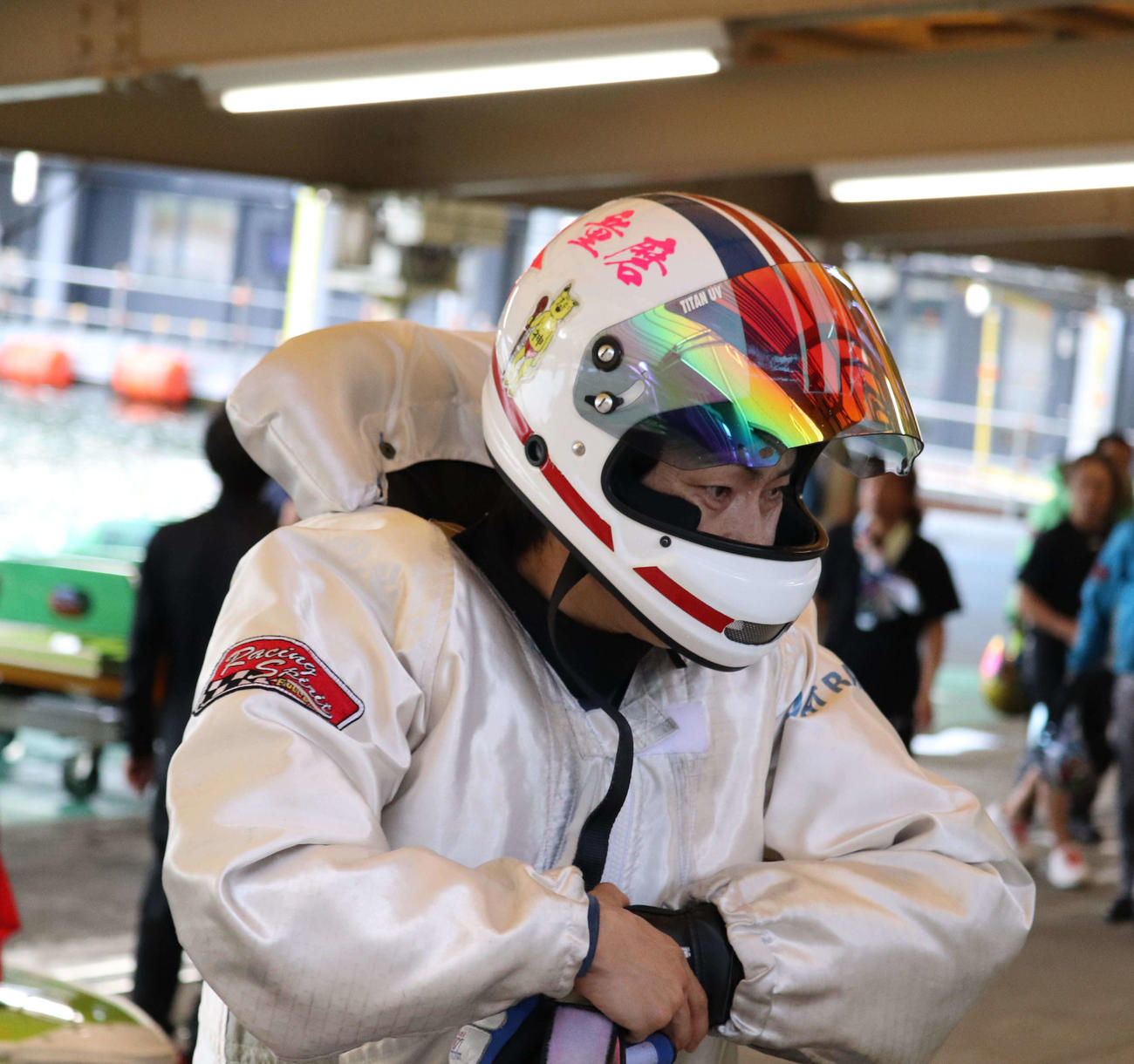 初日12R選抜戦を制して、ピットに引き上げる守田俊介